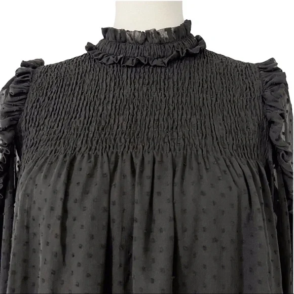 Zara‎ Plumetis Top Black - Picture 5 of 12